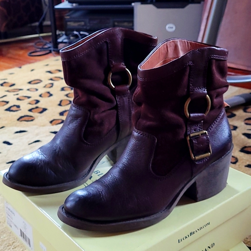 Lucky Brand Booties - Brown 9.5